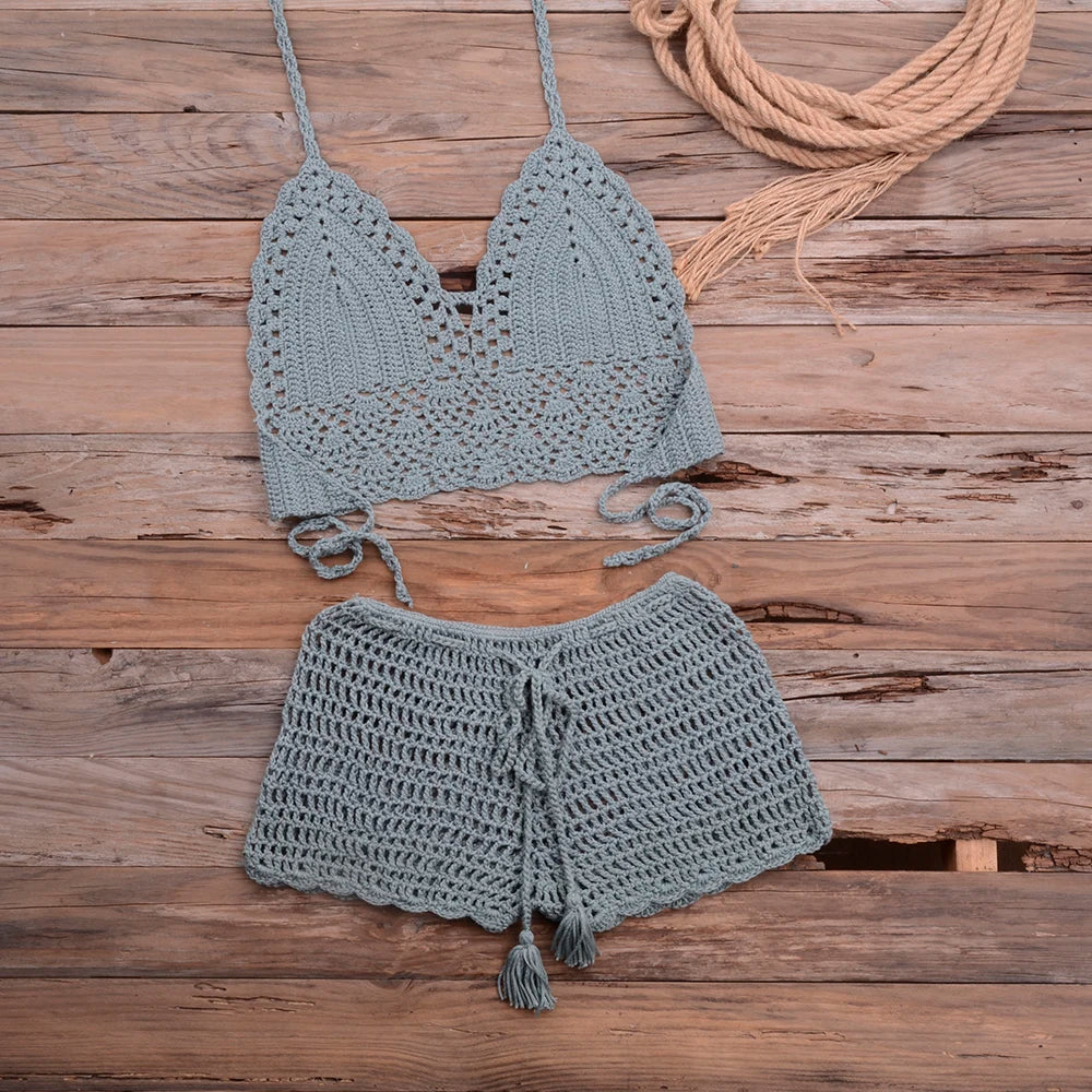 "Crochet Bae" 2-Piece Swimsuit
