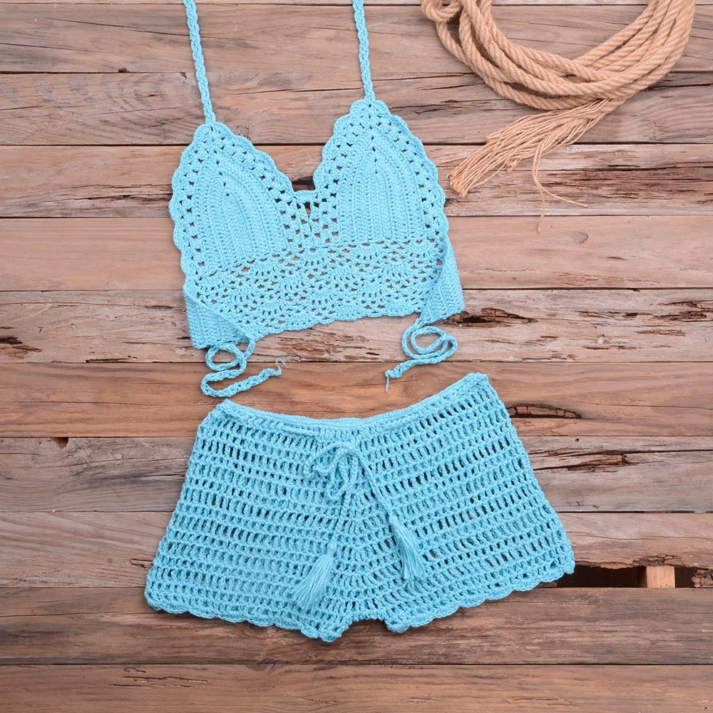 "Crochet Bae" 2-Piece Swimsuit