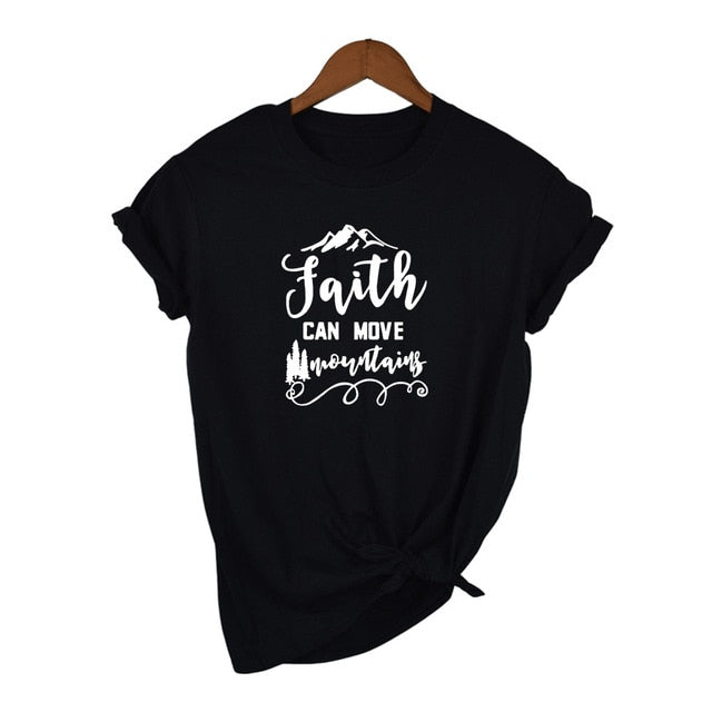"Faith Can Move Mountains" Women's S/S Tee