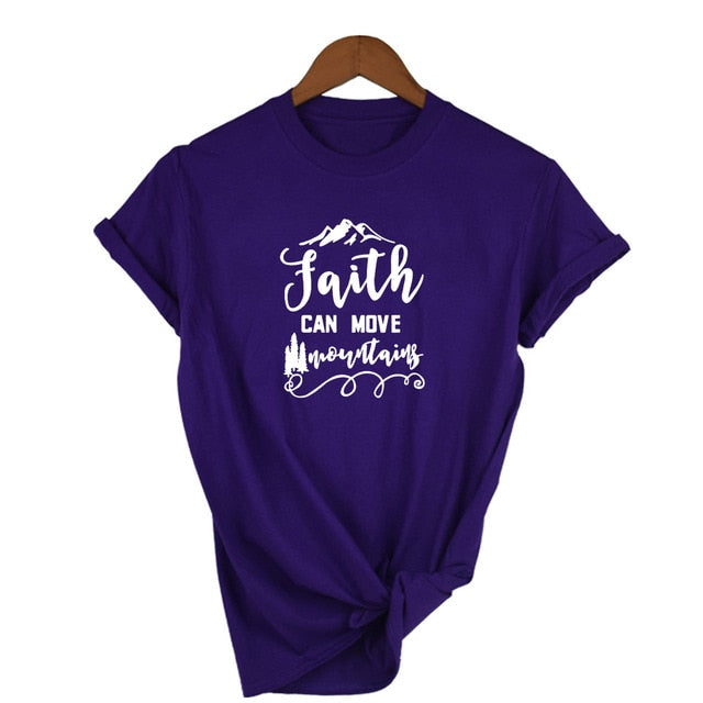 "Faith Can Move Mountains" Women's S/S Tee