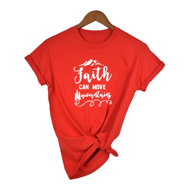 "Faith Can Move Mountains" Women's S/S Tee