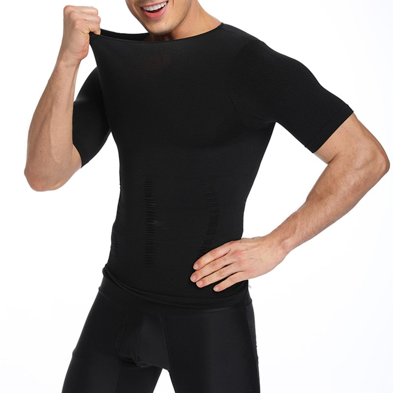 "MADE MAN" Thermogenic Slimming S/S Shirt