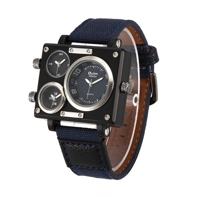 "Trifecta Squared" Luxury Men's Watch - 4 Color Options