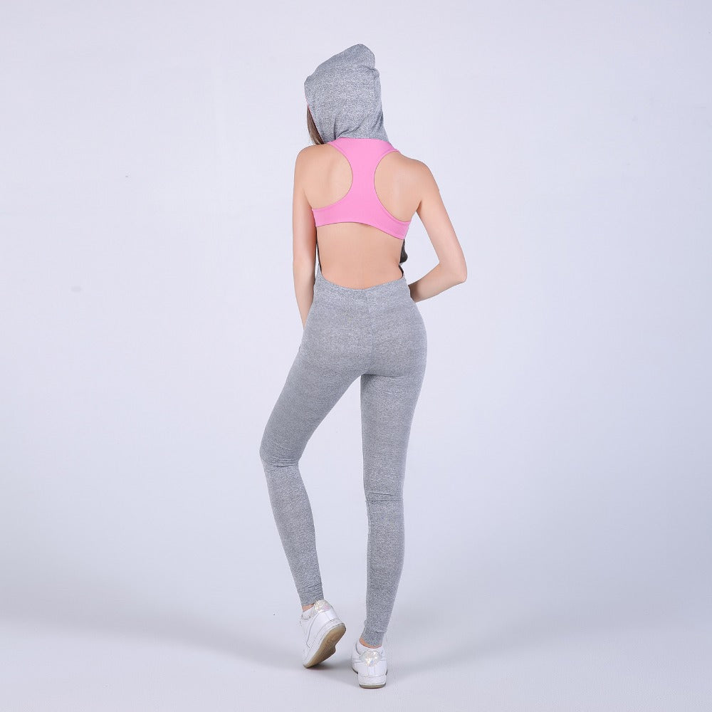 "Princess PUMP" Athletic Hooded Jumpsuit