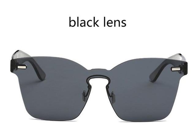 "Kolor Me Bad" Rimless Women's Sunglasses - 8 Color Options