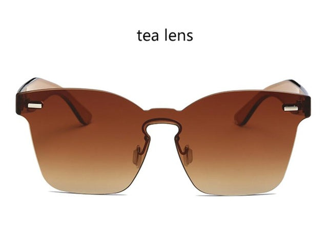 "Kolor Me Bad" Rimless Women's Sunglasses - 8 Color Options
