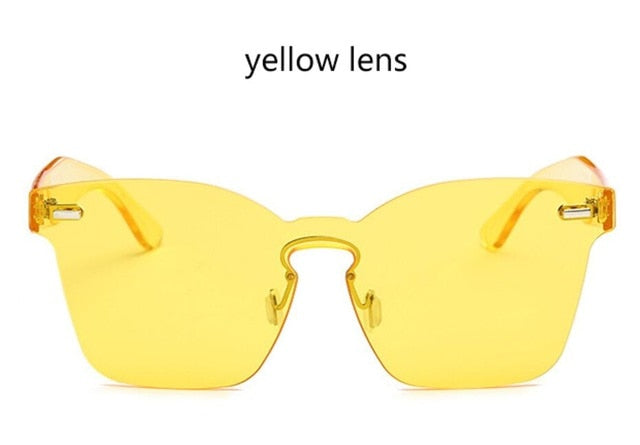 "Kolor Me Bad" Rimless Women's Sunglasses - 8 Color Options