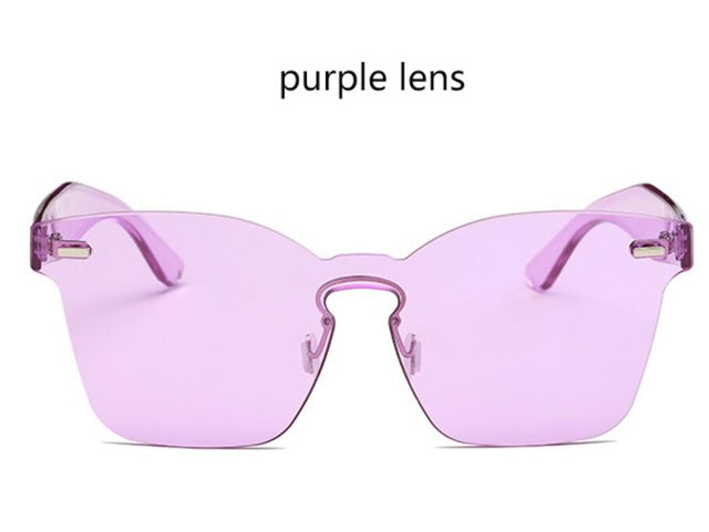 "Kolor Me Bad" Rimless Women's Sunglasses - 8 Color Options