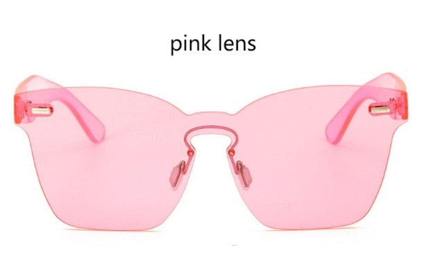 "Kolor Me Bad" Rimless Women's Sunglasses - 8 Color Options