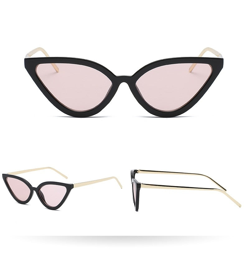 "Kool Kitty" Cat Eye Women's Sunglasses - 7 Color Options