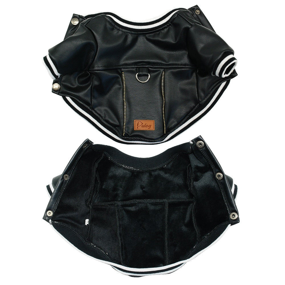 "BAD BULLIE" Leather Dog  Jacket