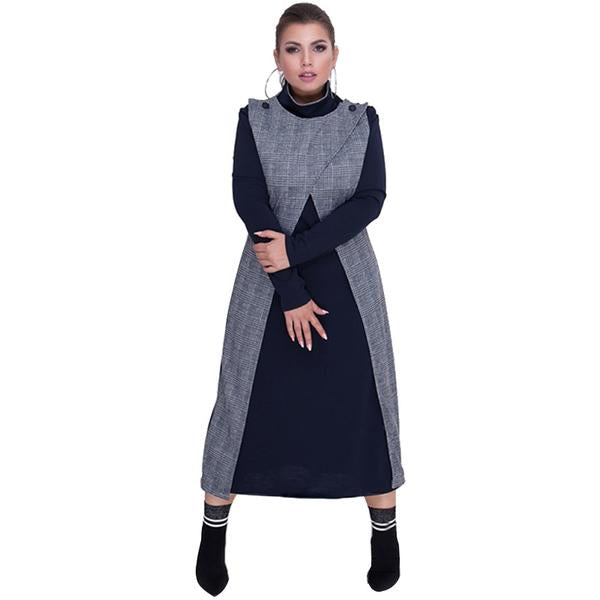"Empire Attire" Winter Dress - Black