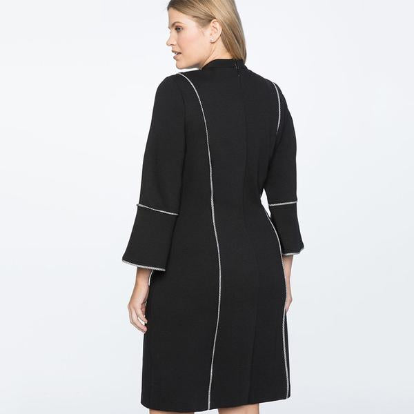 "Modern Mystique" Vintage Dress - Black
